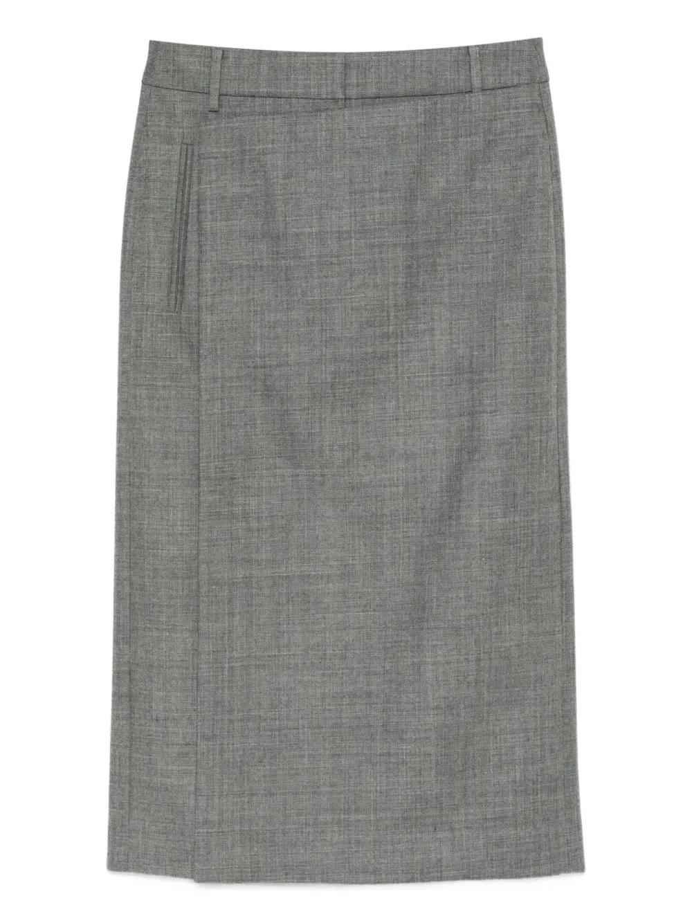 Tibi back-slit midi skirt | Grey | Image 1