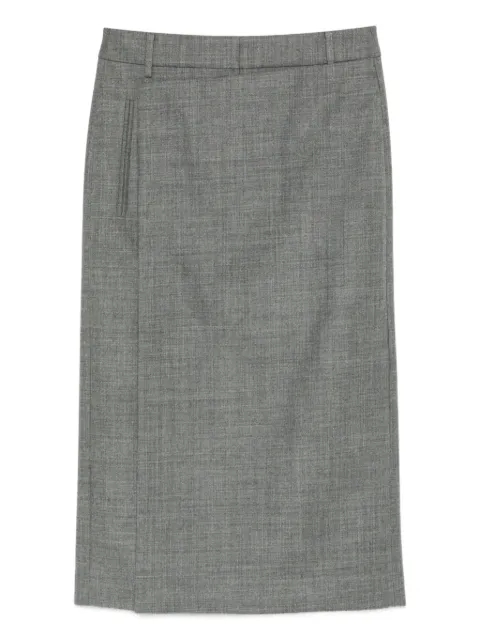 Tibi back-slit midi skirt