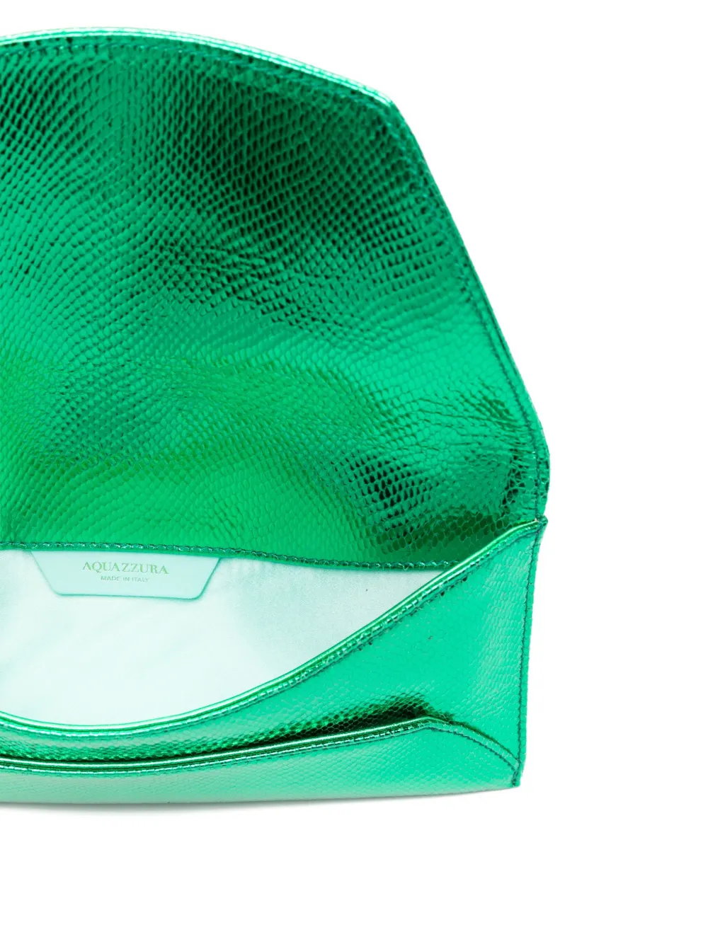 Aquazzura Envelope clutch met metallic-effect Groen
