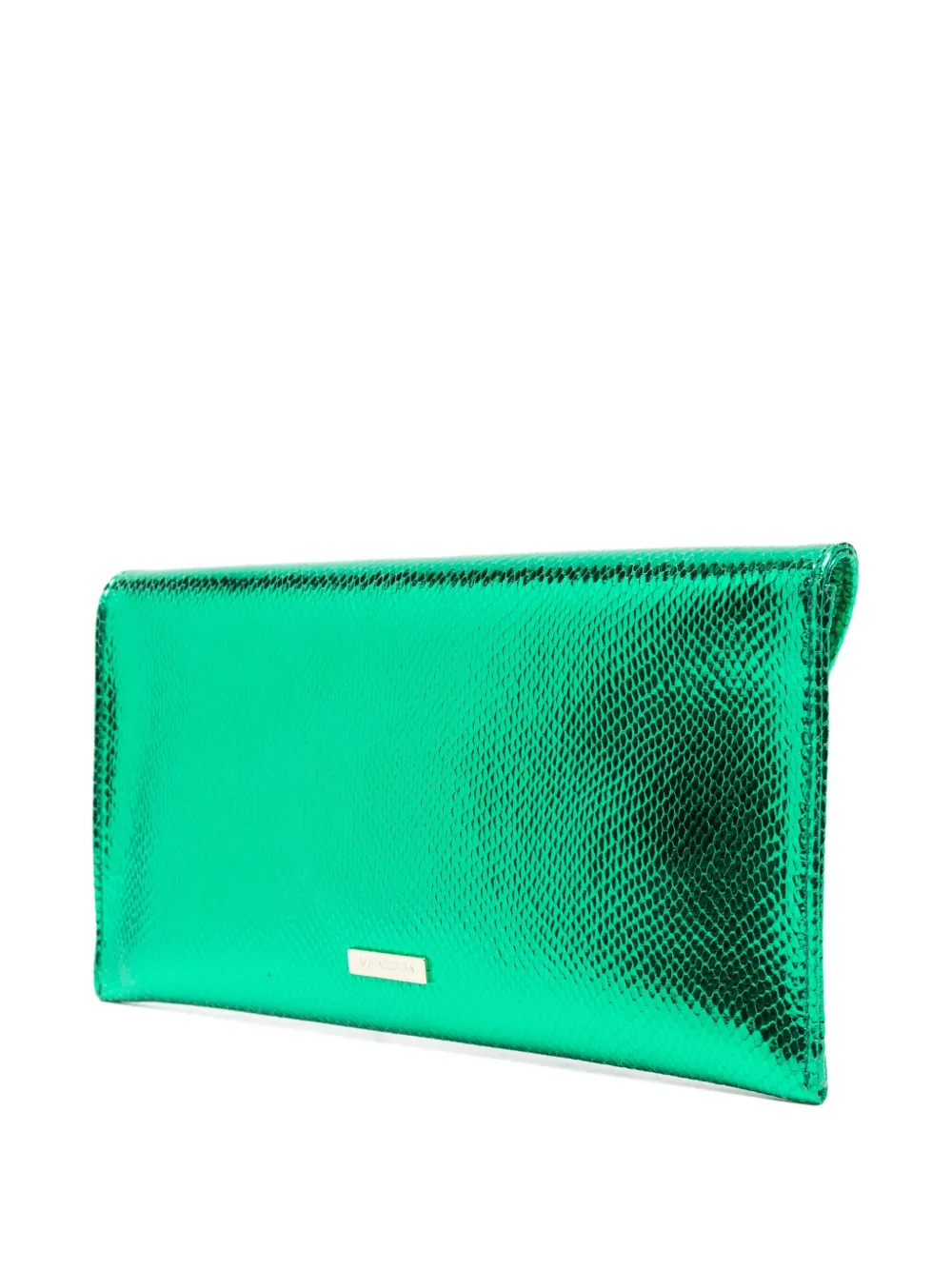 Aquazzura Envelope clutch met metallic-effect Groen