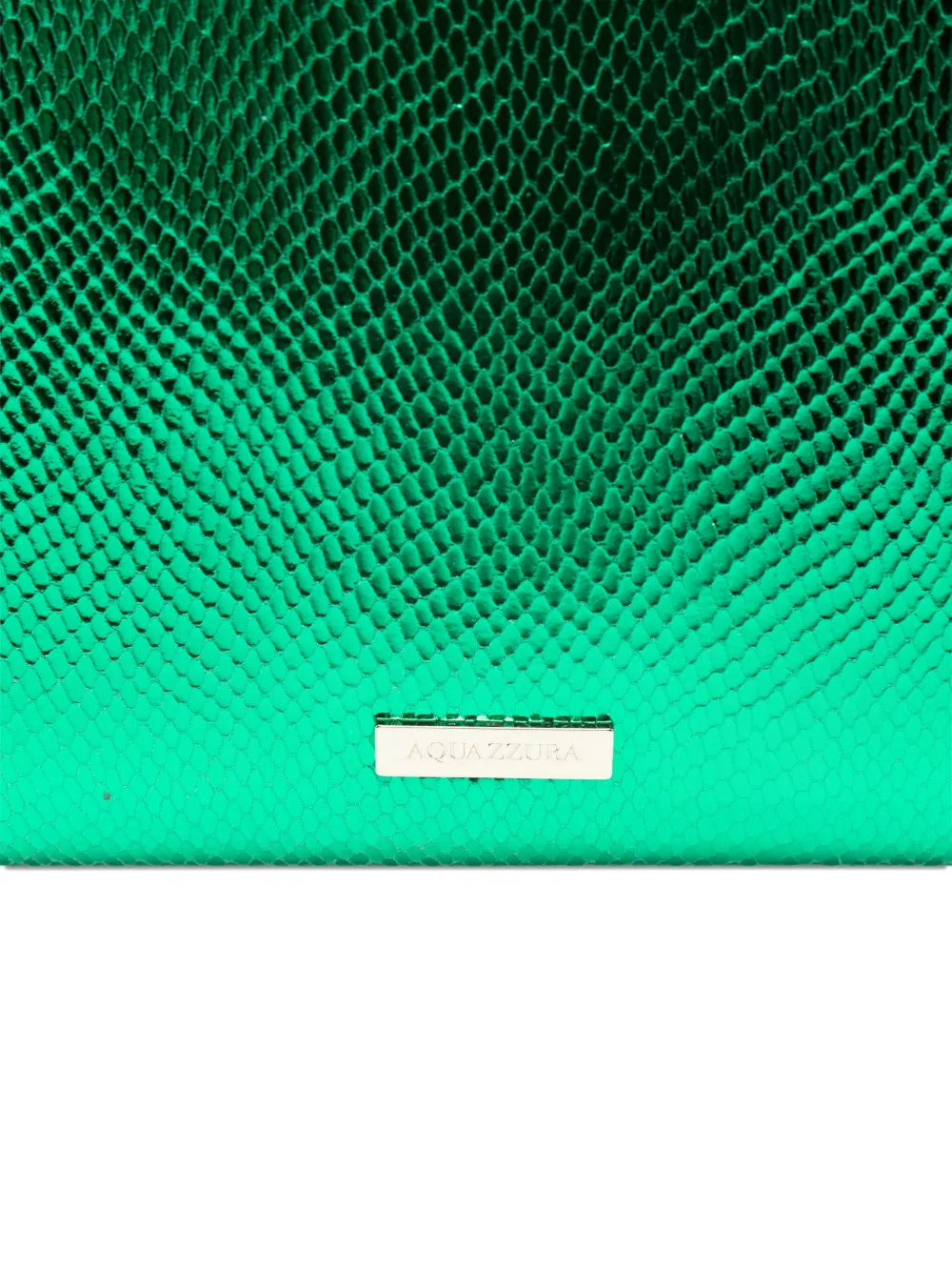 Aquazzura Envelope clutch met metallic-effect Groen