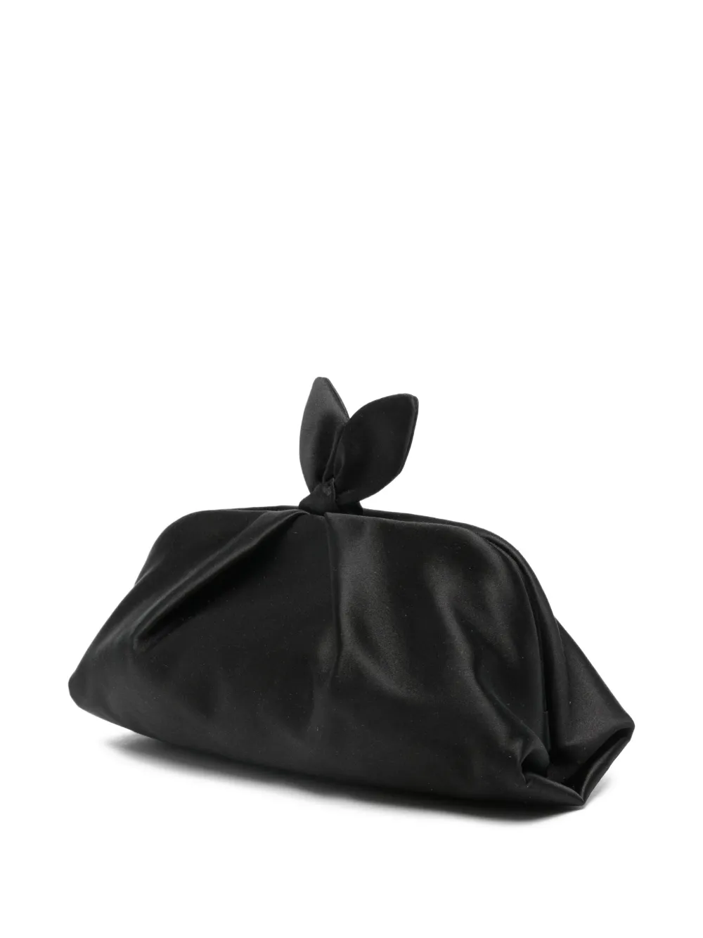 Aquazzura Bow Tie clutch met ketting Zwart