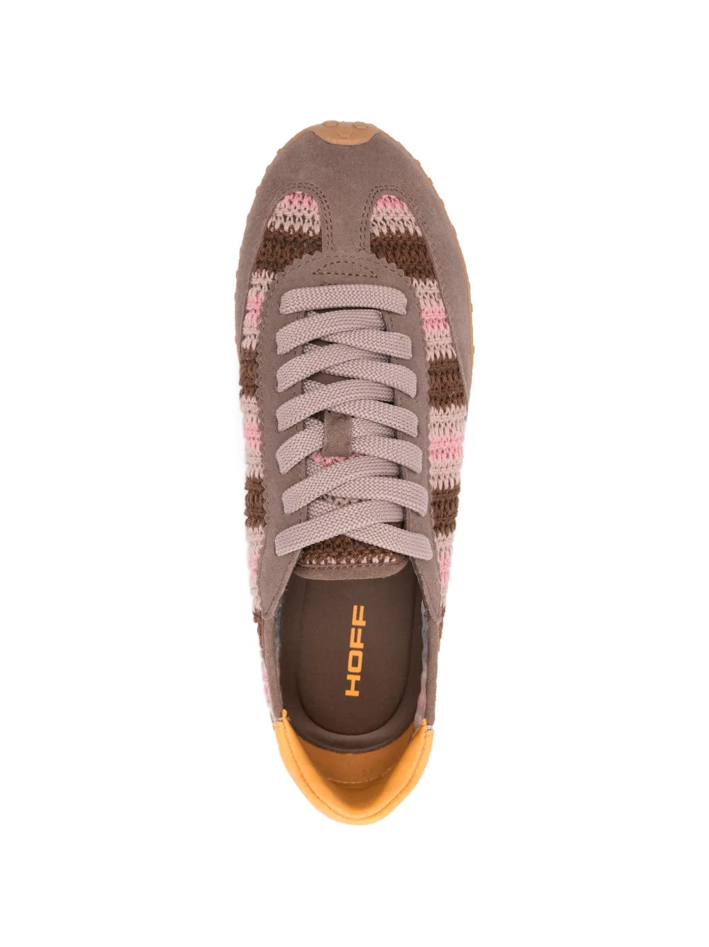 Hoff Geweven sneakers Bruin