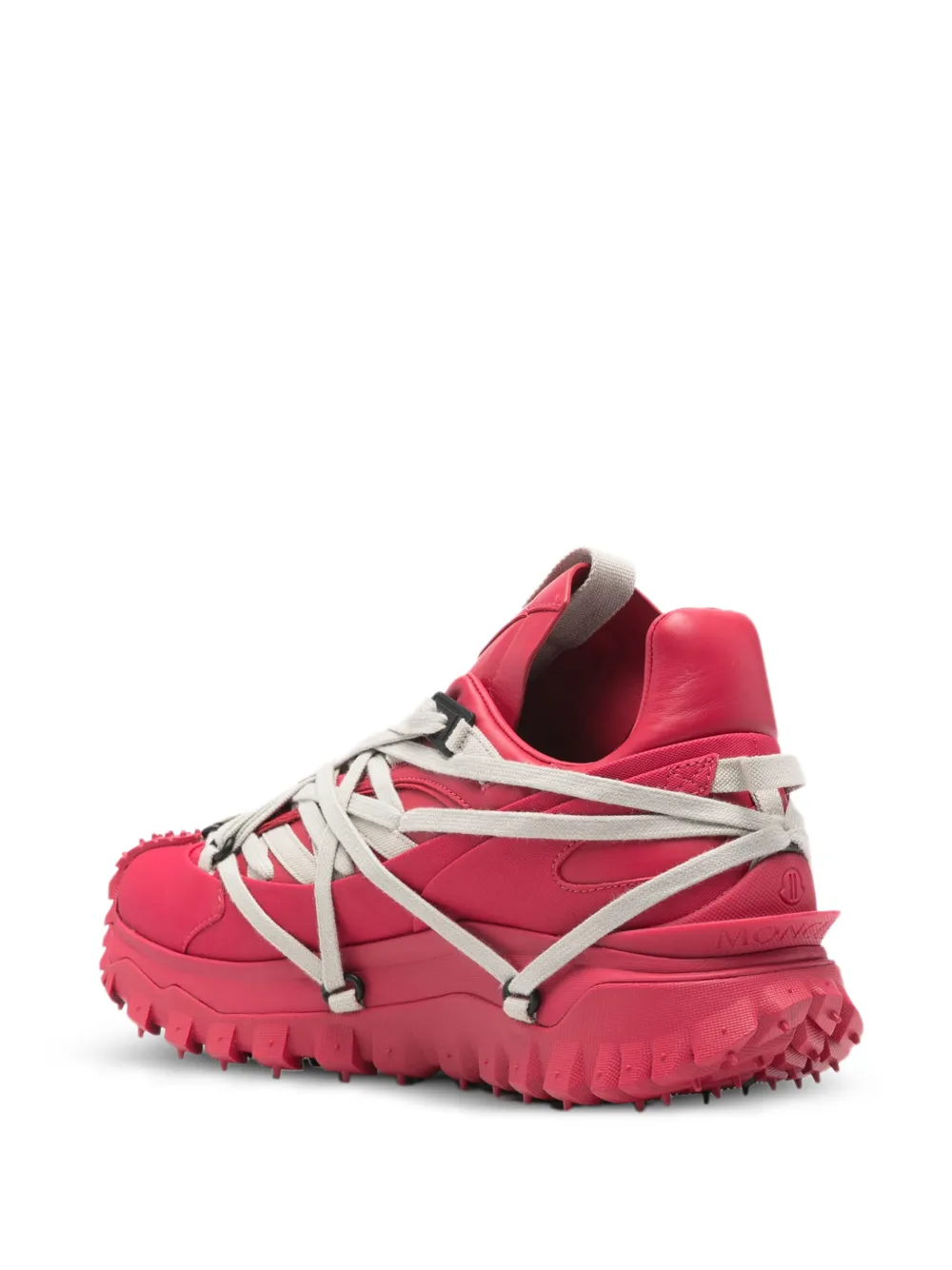 Moncler + Rick Owens Trailgrip Megalace chunky sneakers Roze