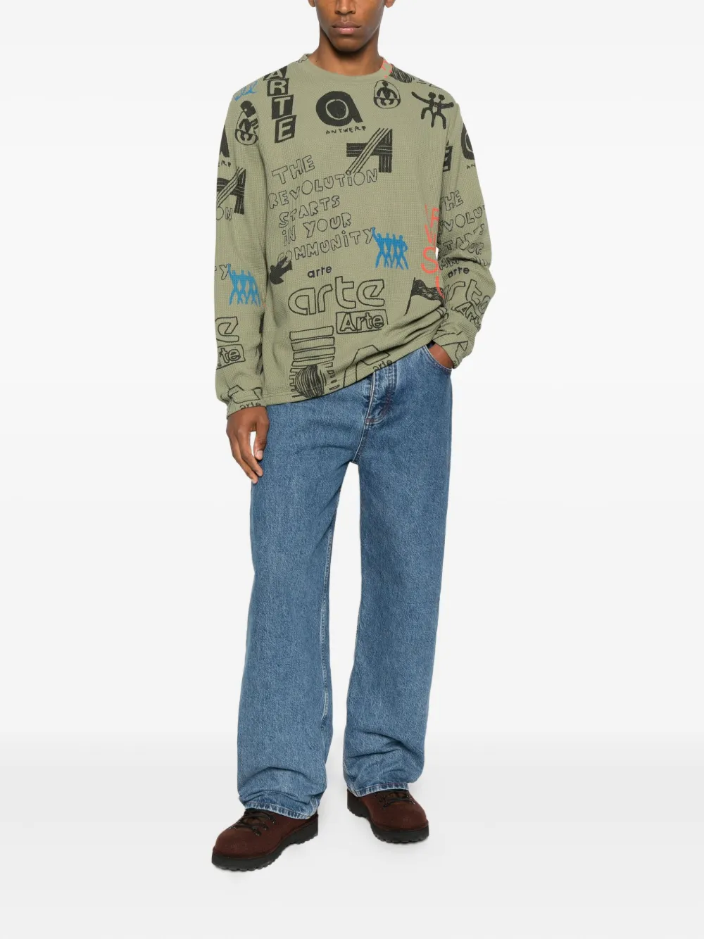 Arte Antwerp T-shirt met print - Groen