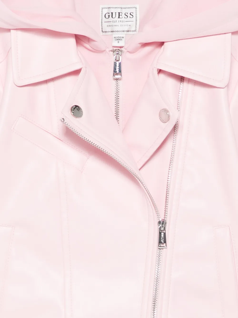 guess kids Jack met capuchon Roze