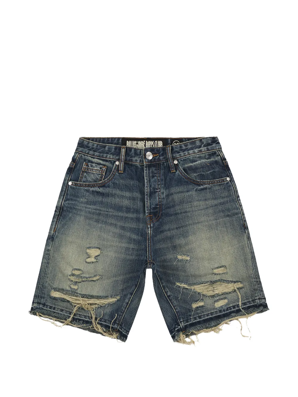 Billionaire Boys Club Cadet distressed denim shorts - Blu