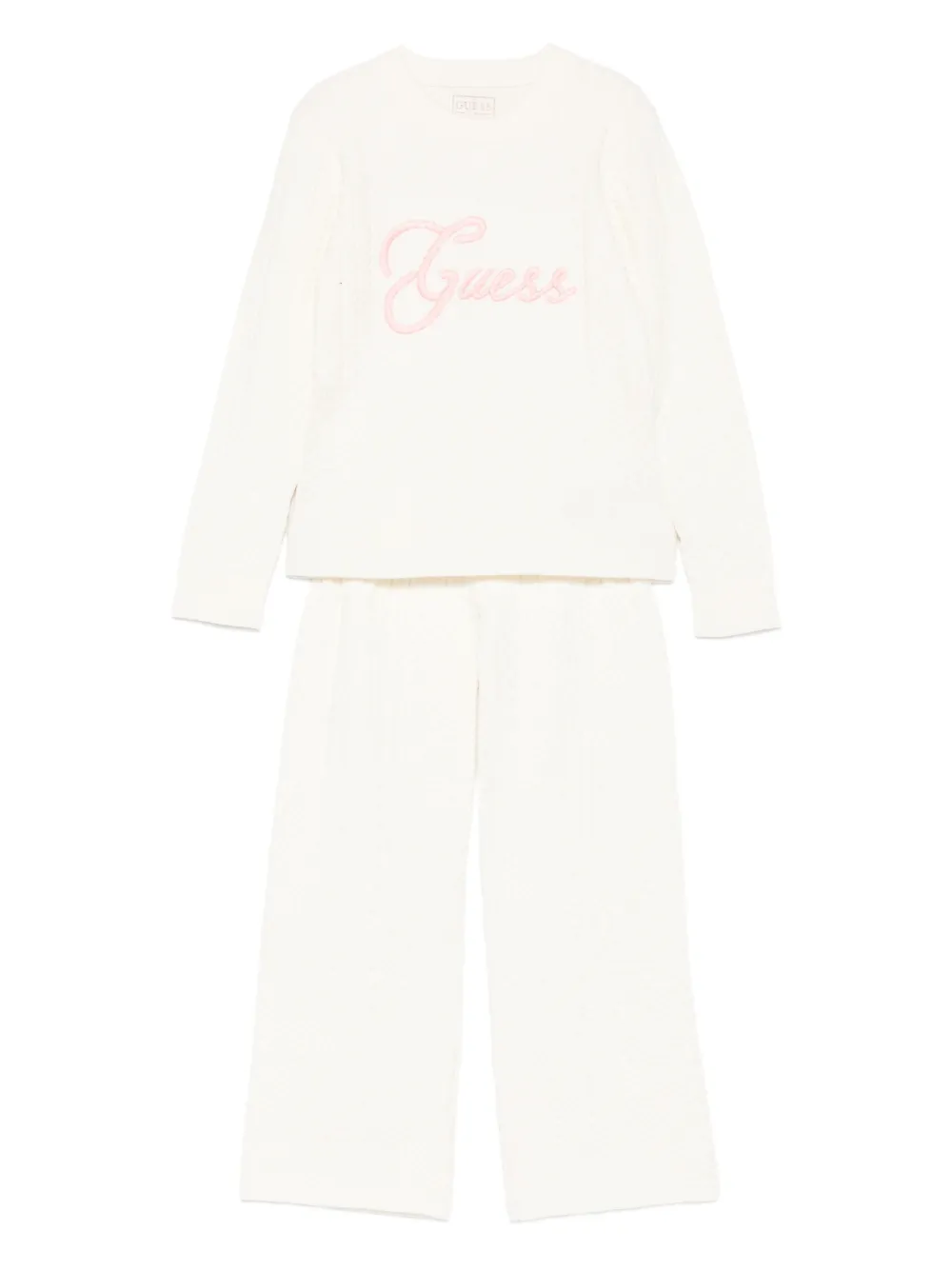 guess kids embroidered-logo tracksuit - Toni neutri