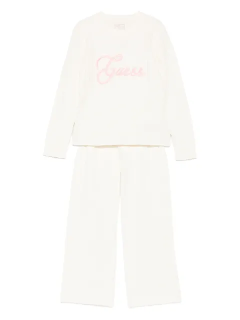 guess kids embroidered-logo tracksuit