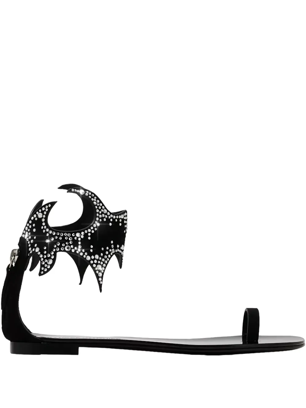 Alexandre Vauthier Betsy Crystal-embellished Sandals In Black