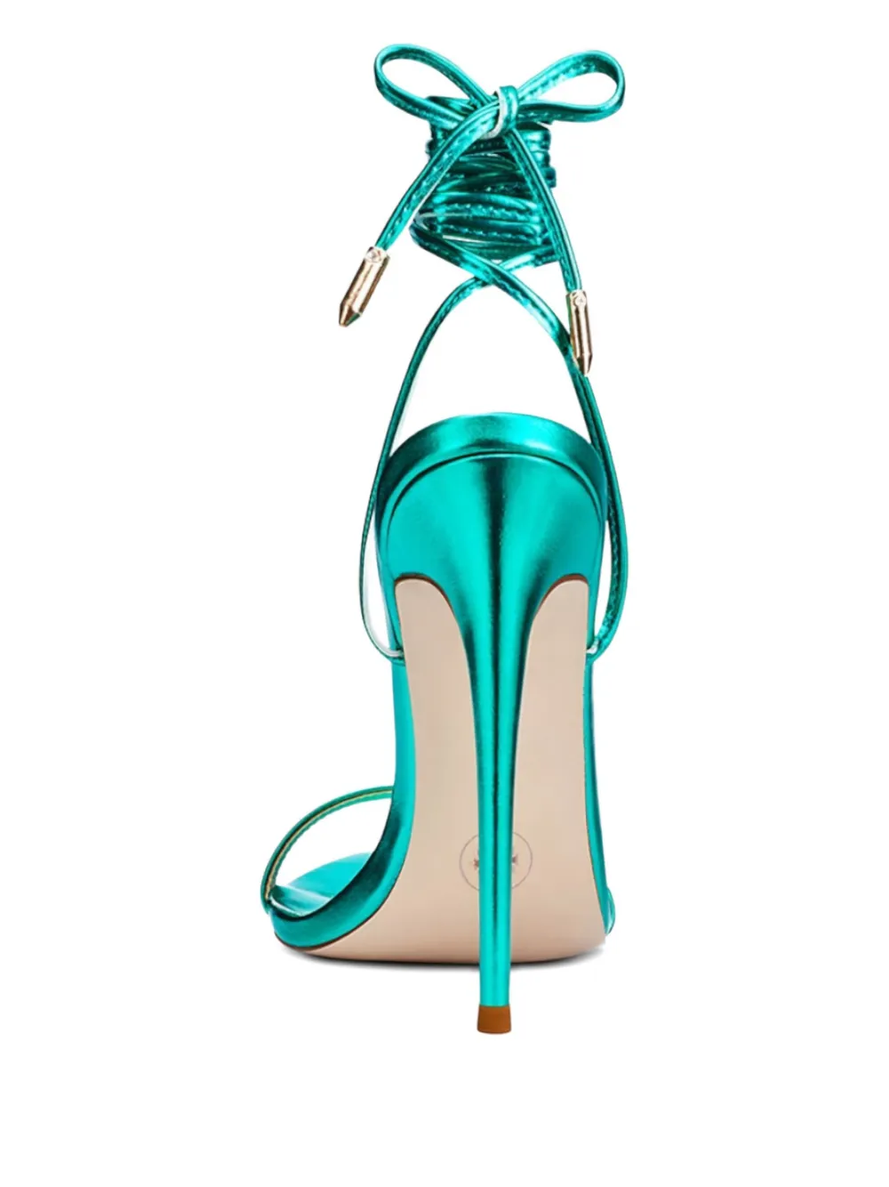 Femme La 120 mm London sandalen met veters Groen