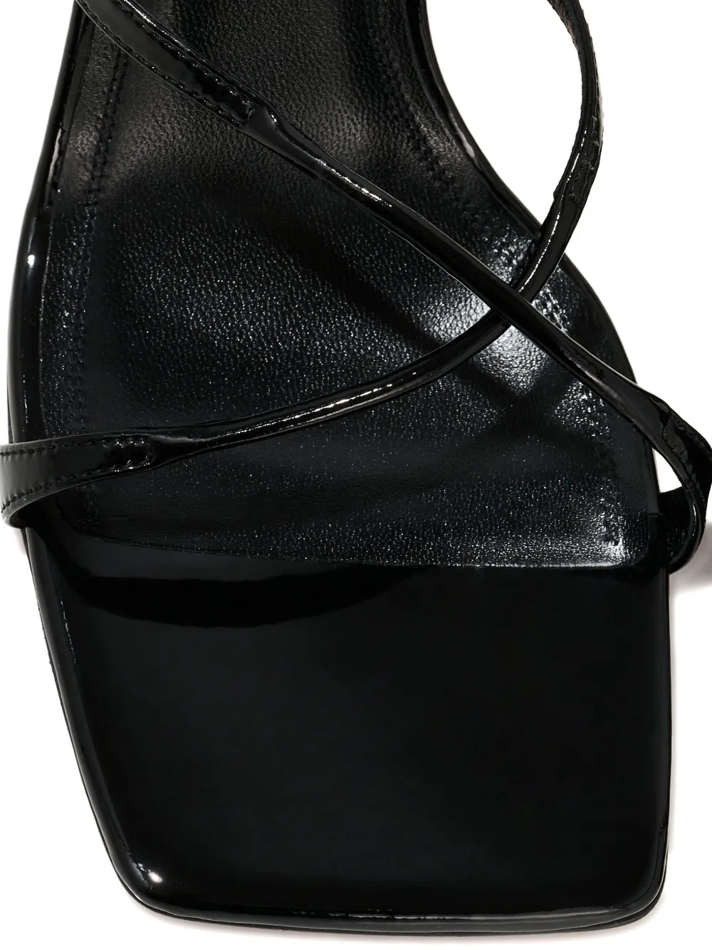 Amina Muaddi 95 mm Adriana sandalen Zwart