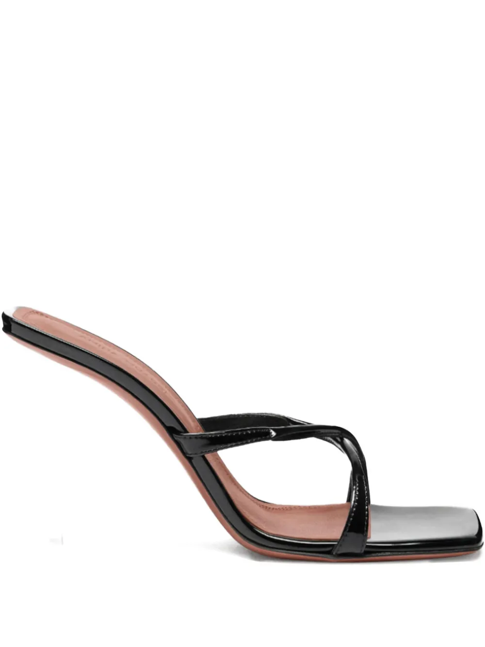 Amina Muaddi 95 mm Adriana sandalen Zwart