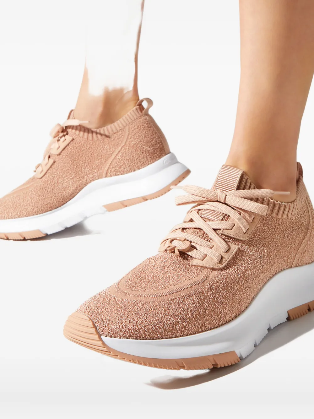 Gianvito Rossi textured sneakers Beige