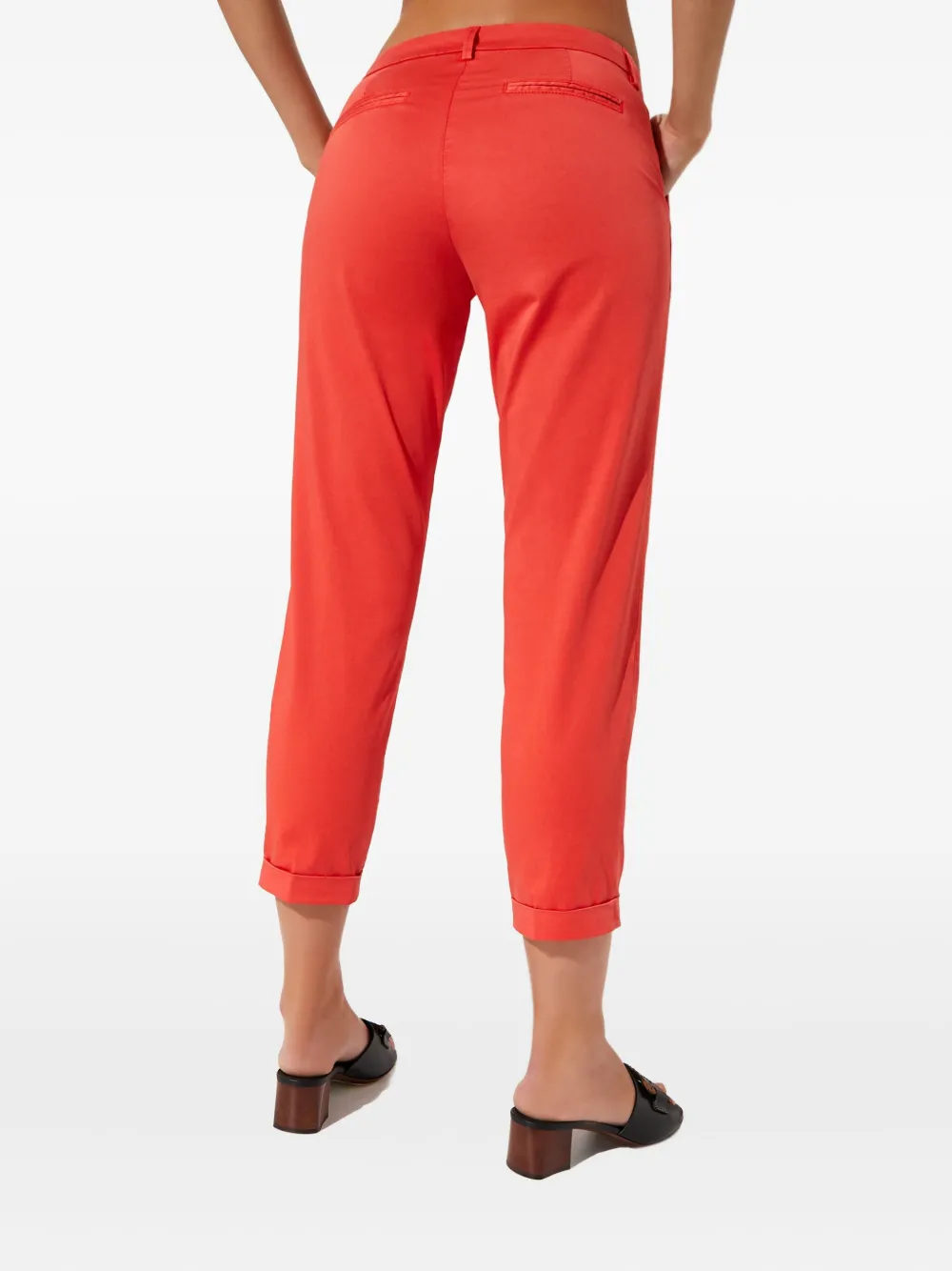 Fay Broek met opgerolde afwerking Rood