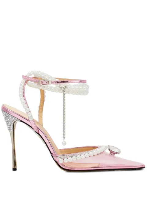 MACH & MACH Diamond of Elizabeth crystal-pearl pumps