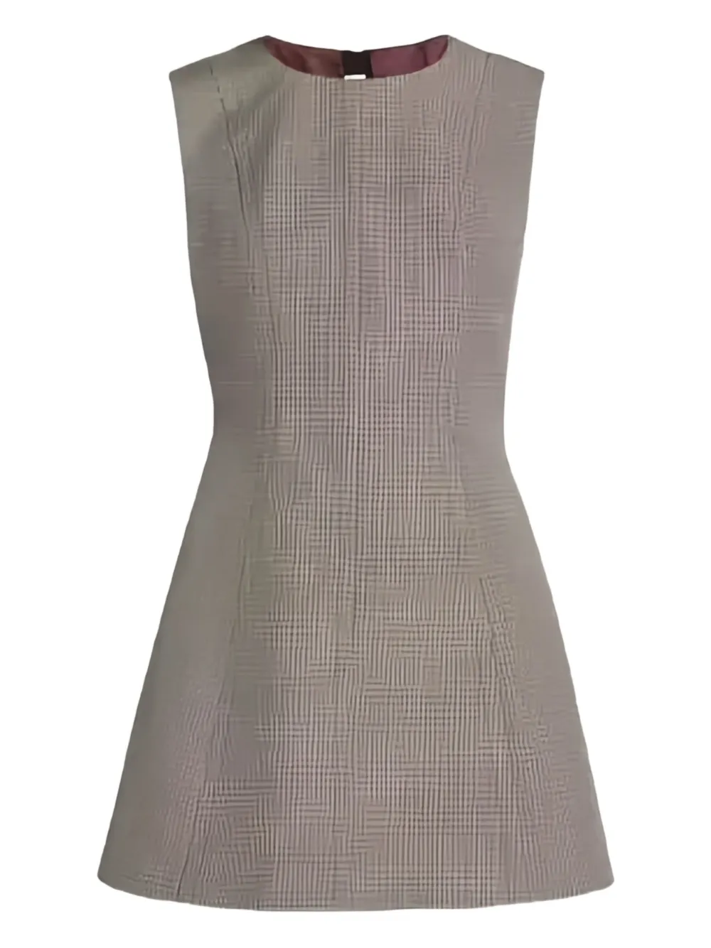 Marni houndstooth-pattern flared mini dress | Grey | Image 1
