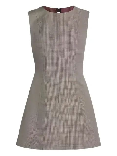 Marni houndstooth-pattern flared mini dress