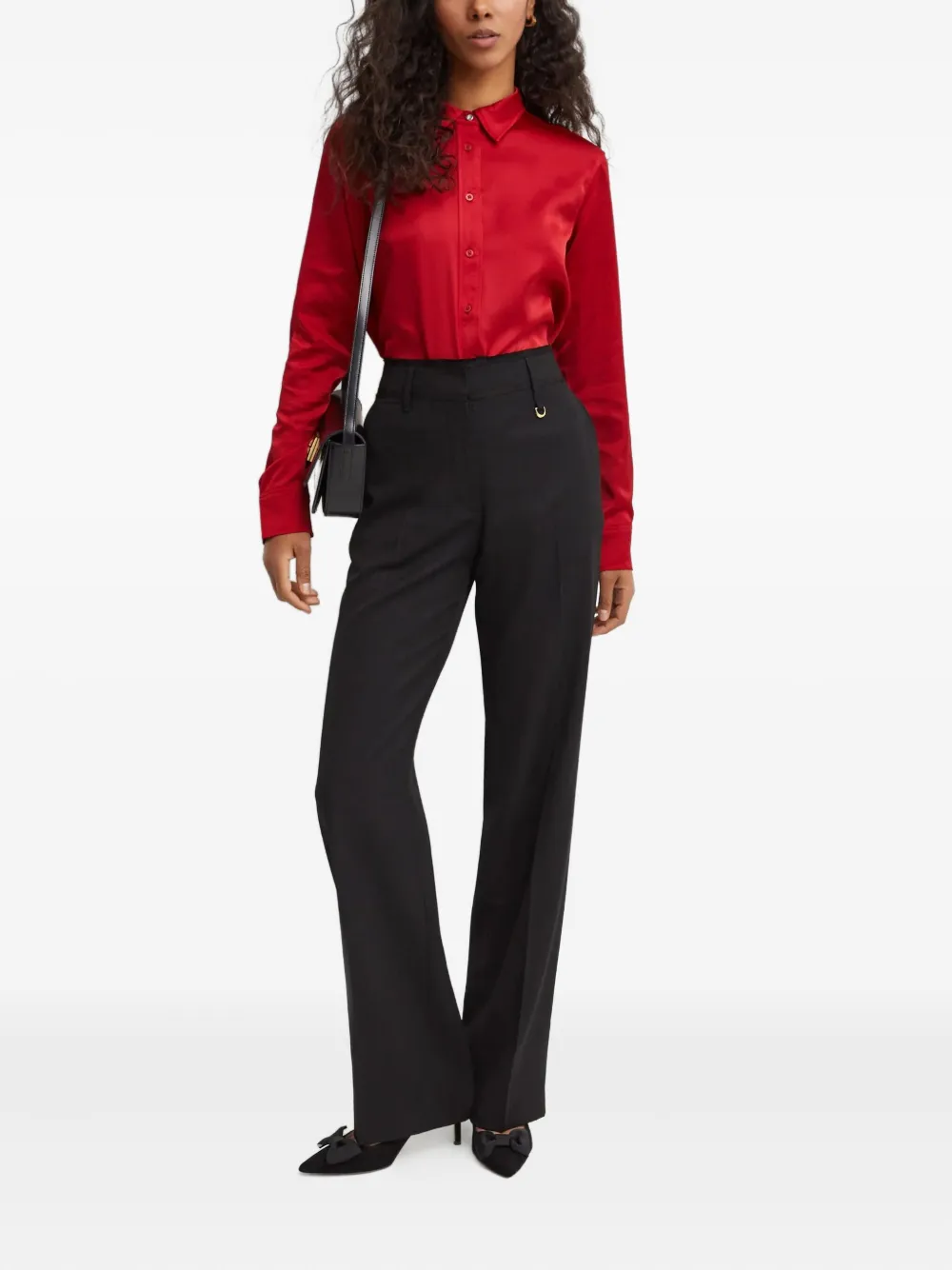 Lauren Ralph Lauren Blouse met knopen - Rood