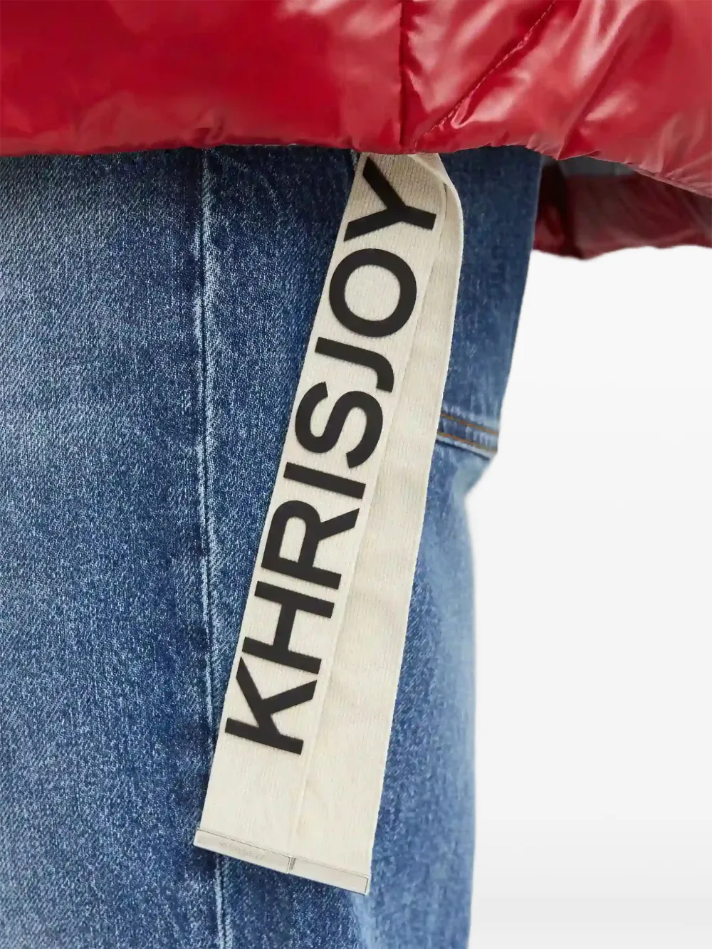 Khrisjoy Bodywarmer met capuchon en rits Rood