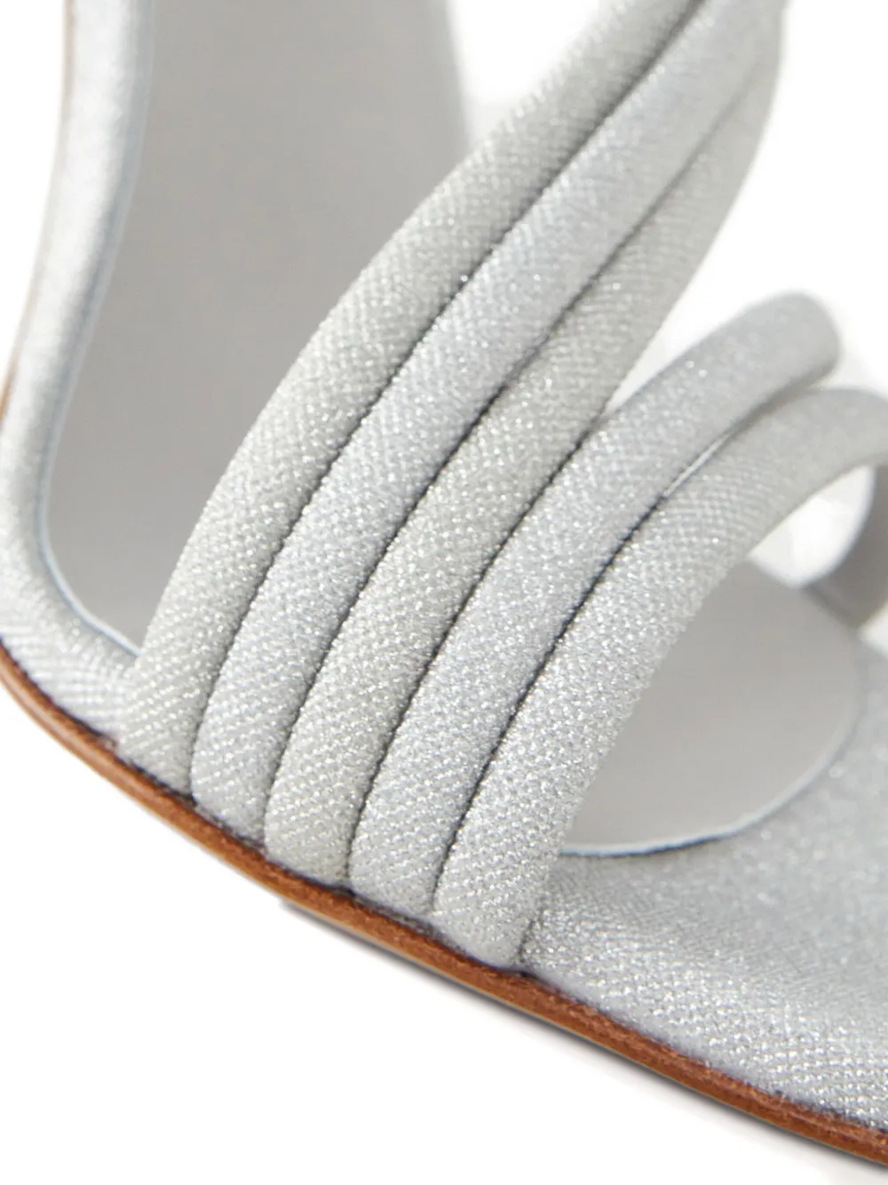 Le Silla 105 mm Scarlet stiletto sandalen Zilver