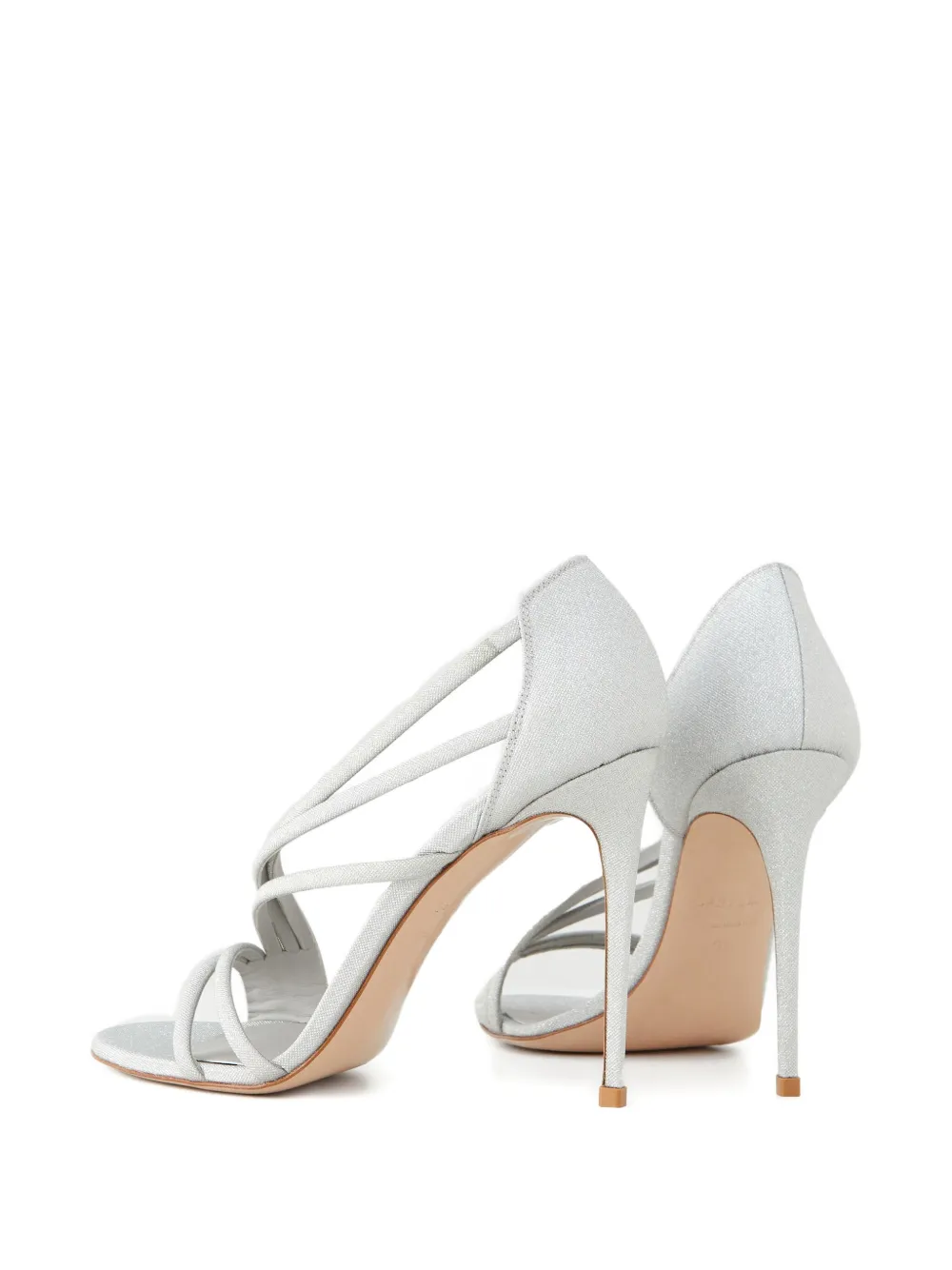 Le Silla 105 mm Scarlet stiletto sandalen Zilver