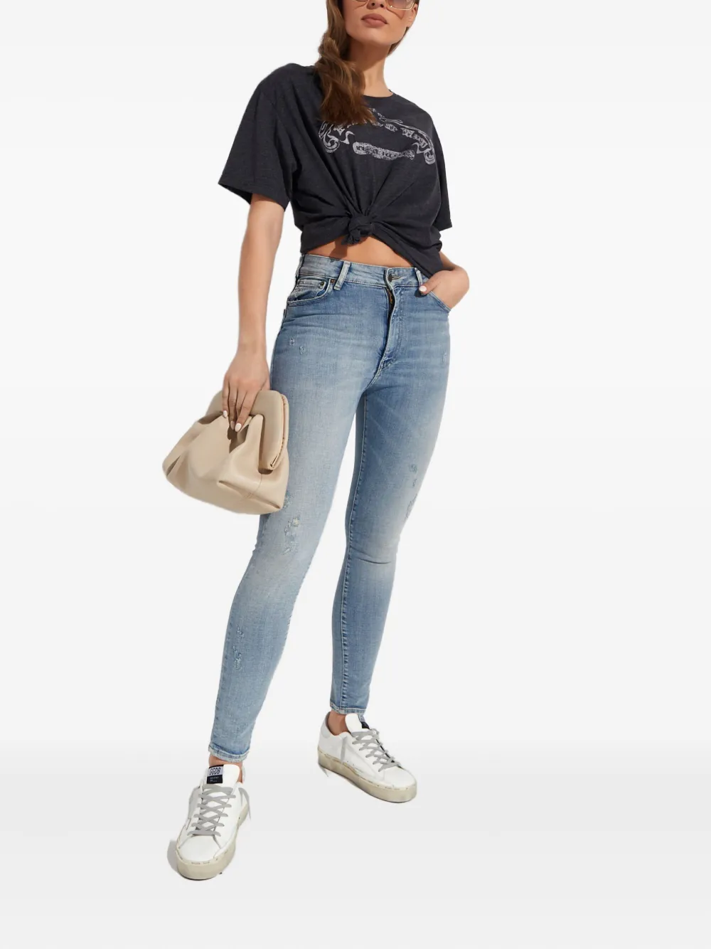 SEROYA Maya skinny-cut jeans - Blauw