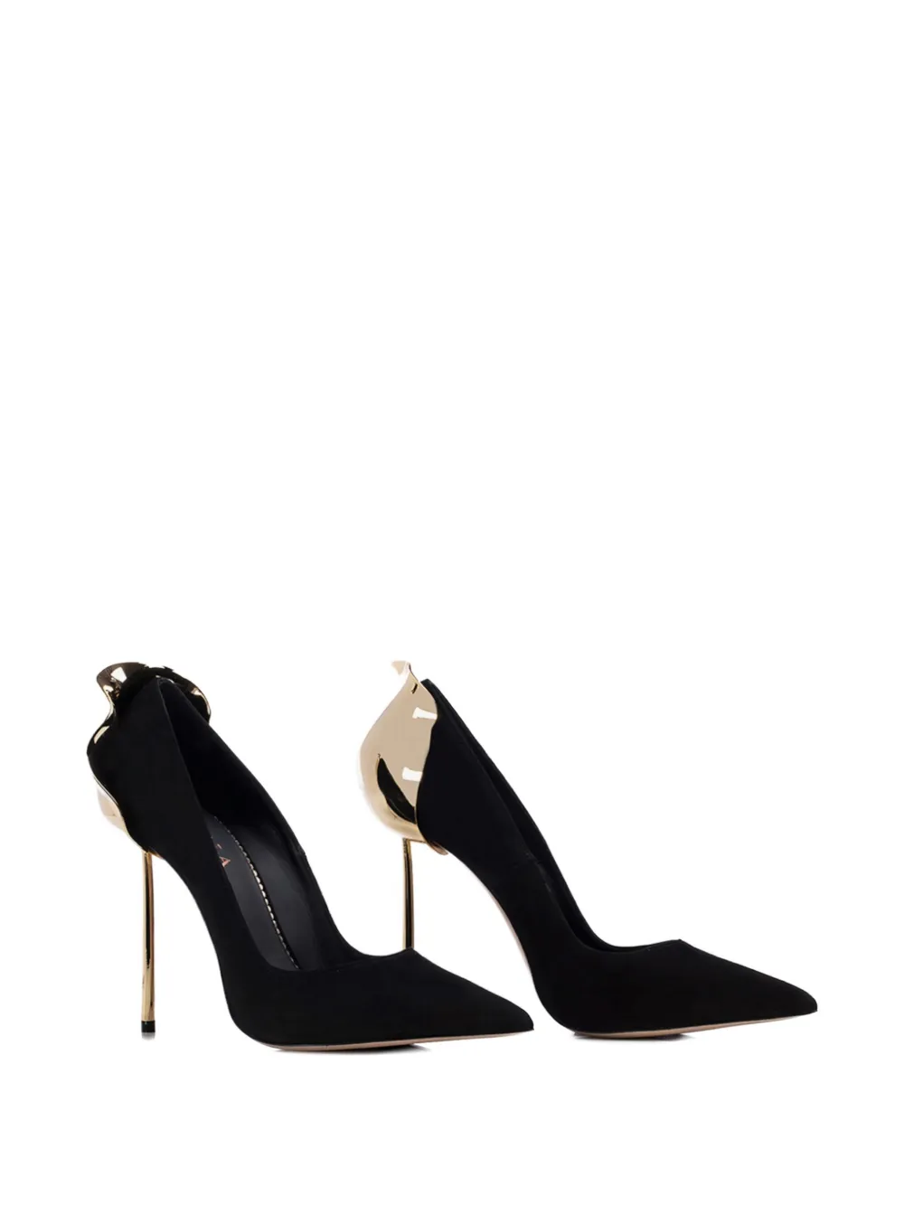 Le Silla 120mm Petalo Pointed-toe Pumps In Black