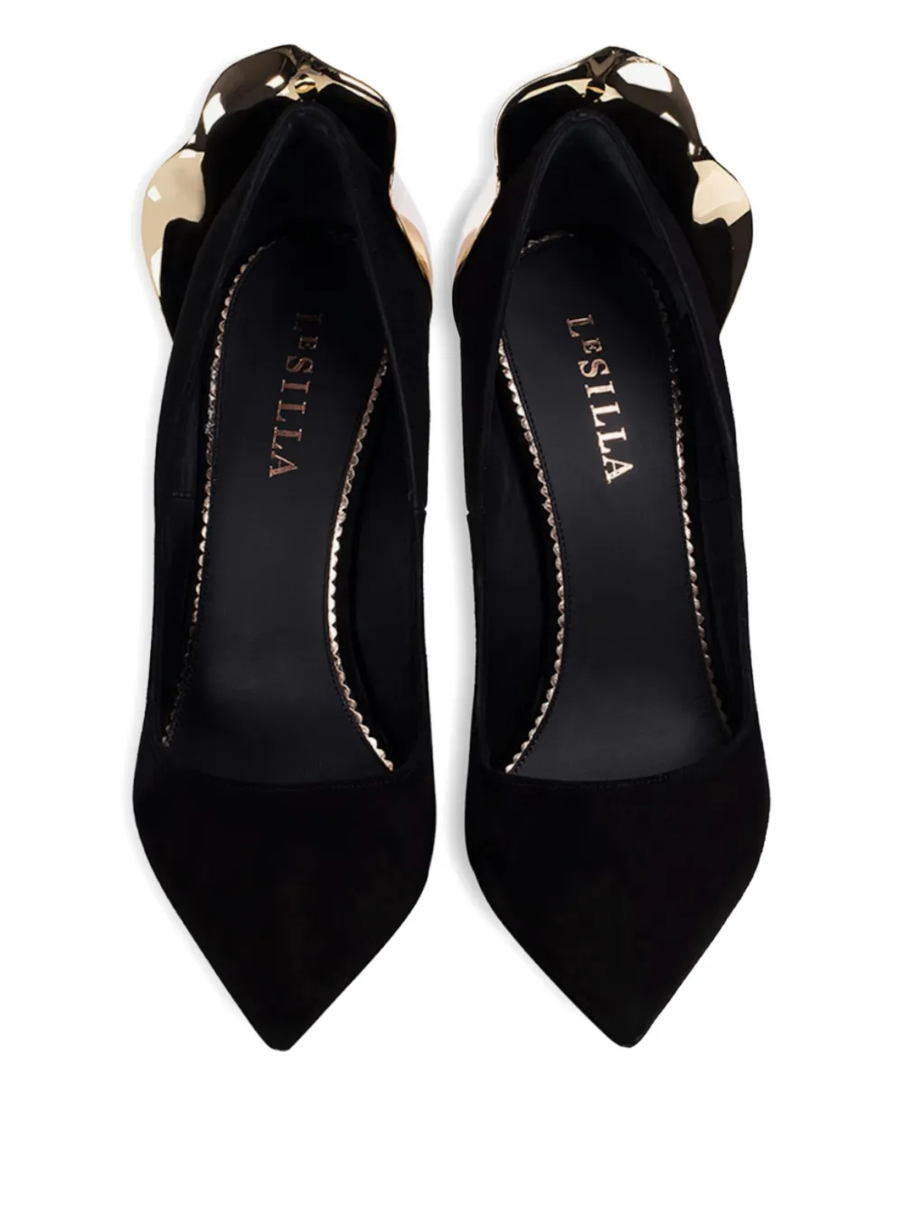 Le Silla 120mm Petalo Pointed-toe Pumps In Black