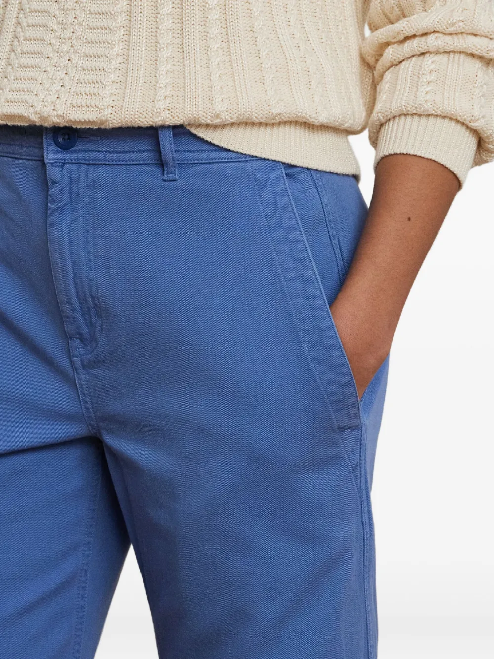 Ralph Lauren Four-pocket Cotton Jeans In Blue
