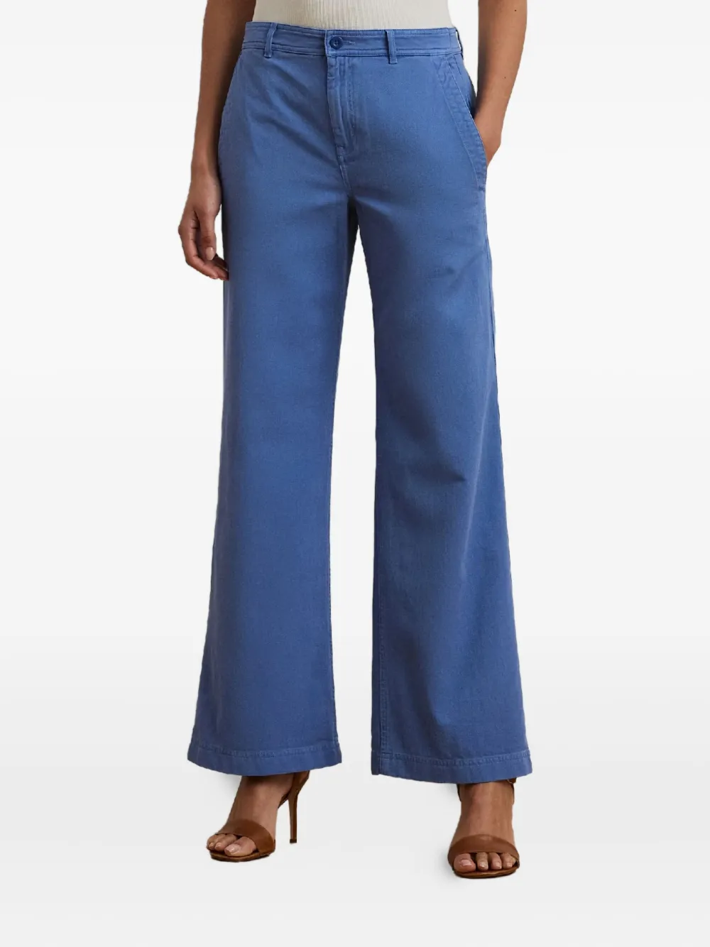 Ralph Lauren Four-pocket Cotton Jeans In Blue