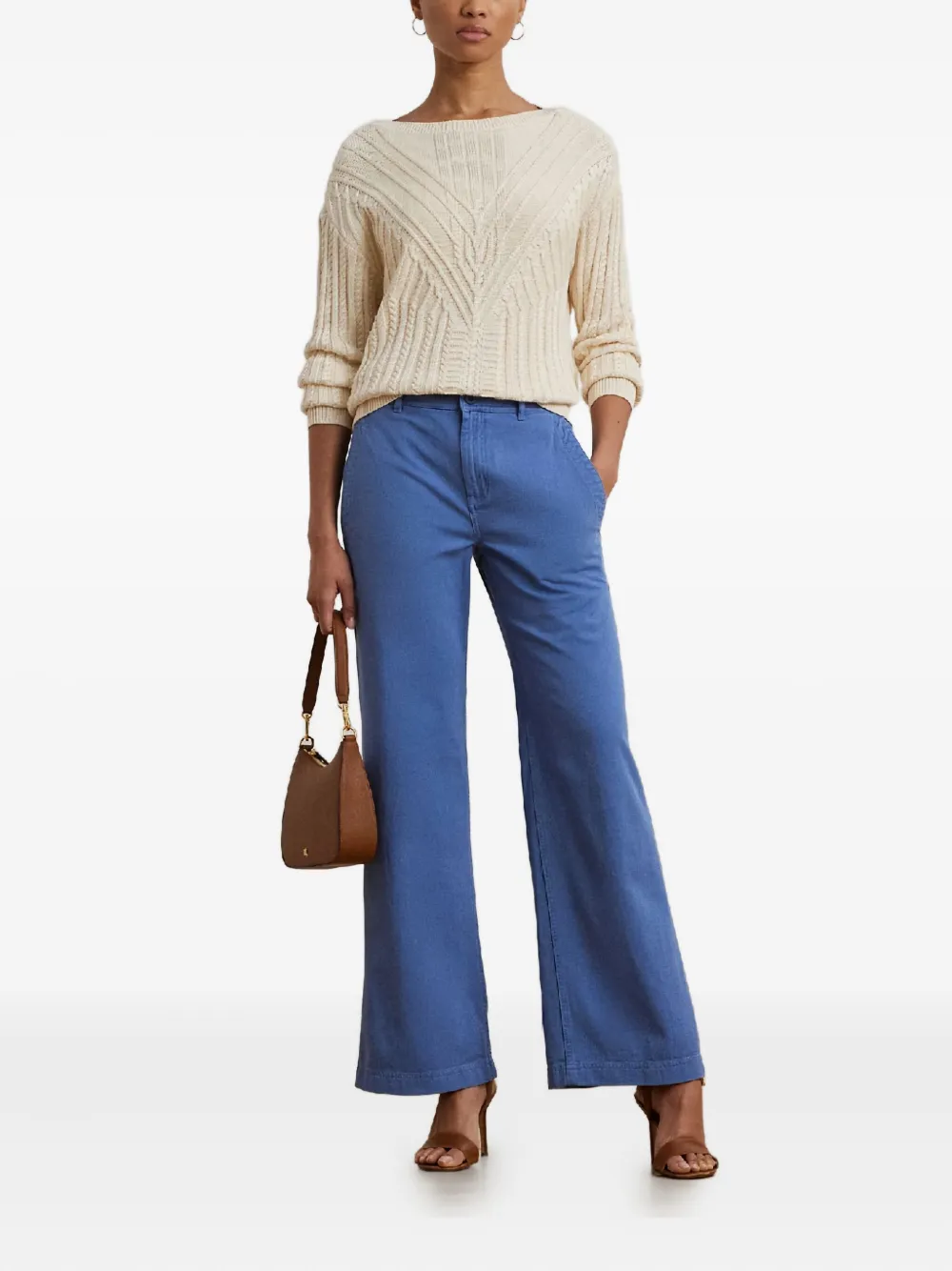 Ralph Lauren Four-pocket Cotton Jeans In Blue