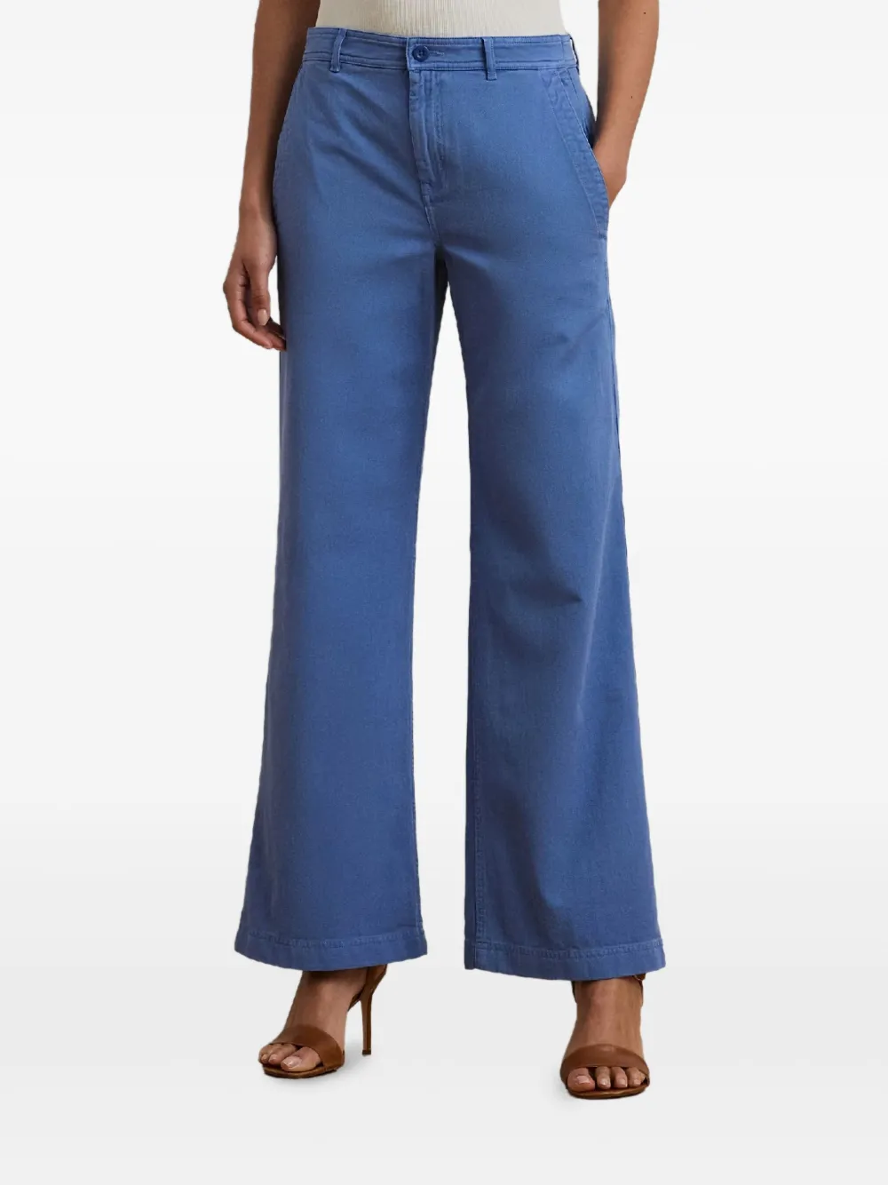 Lauren Ralph Lauren Katoenen jeans met vier zakken Blauw