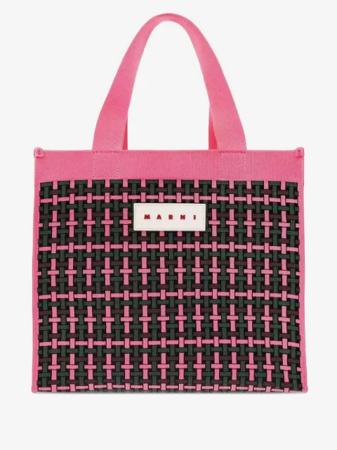 Marni cotton-blend tote bag