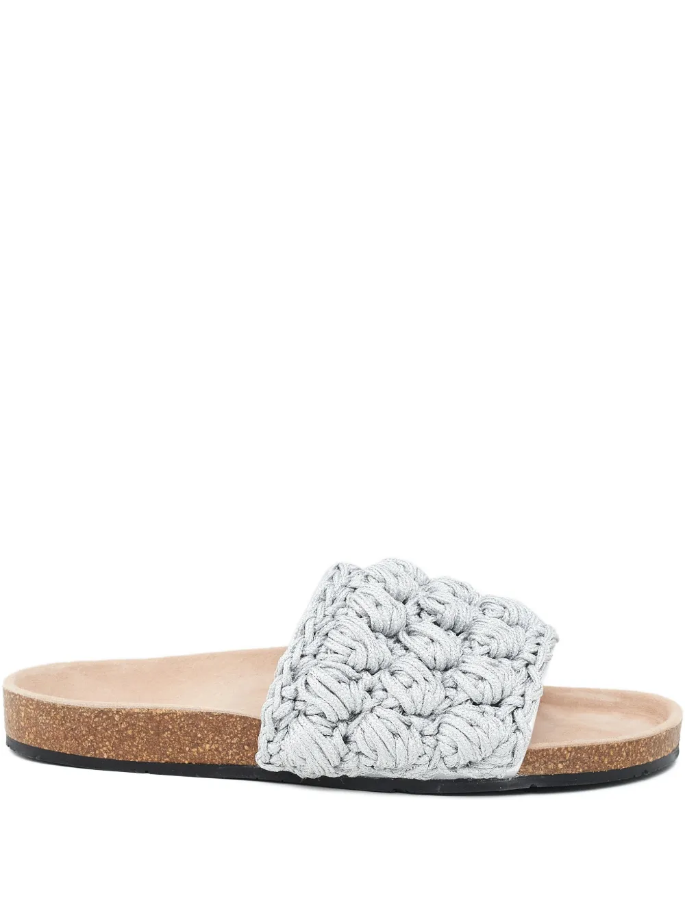 Jw Anderson Braided Flat Sandals In Gray