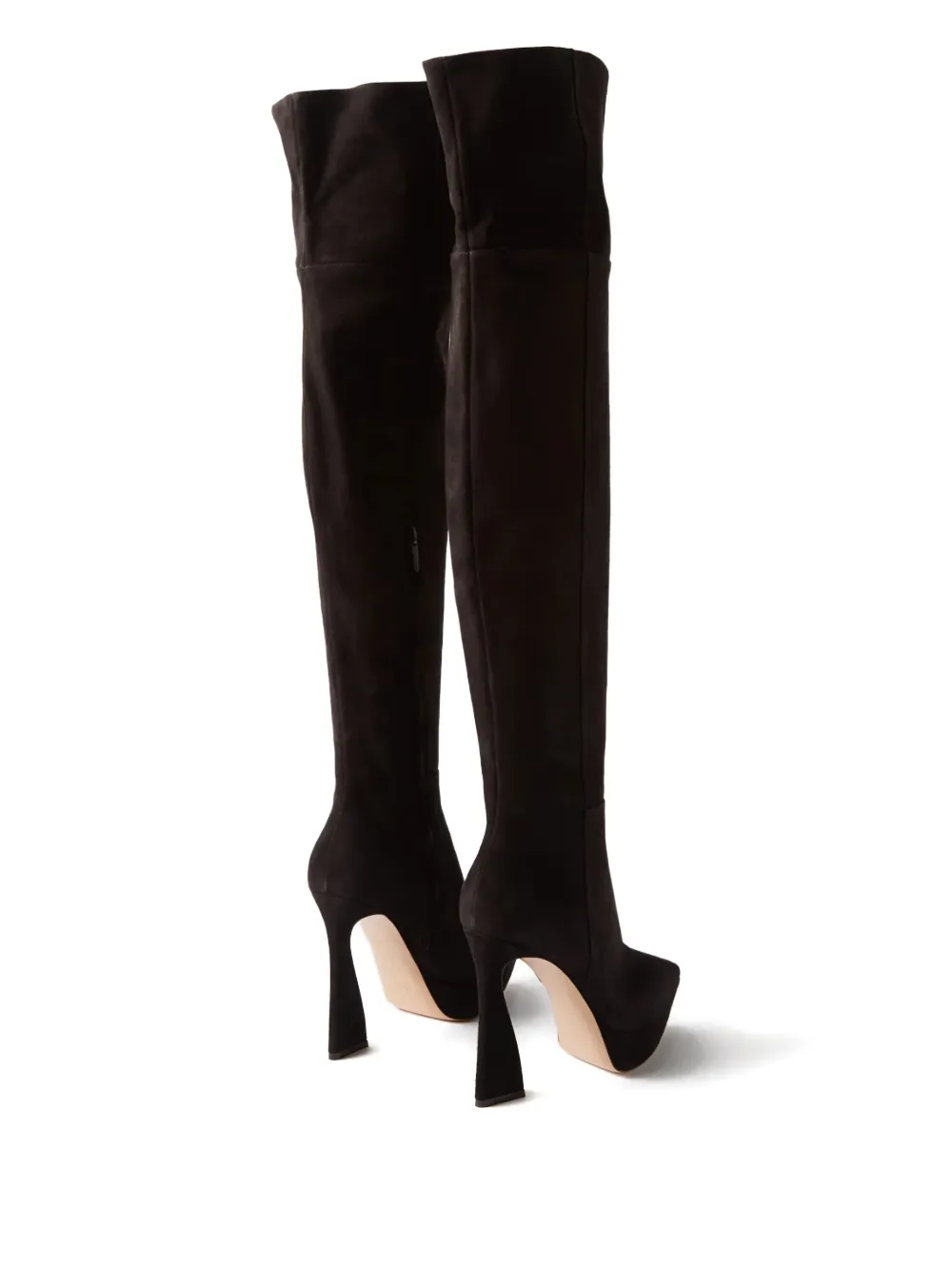 Gianvito Rossi Vertigo Suede Boots In Black