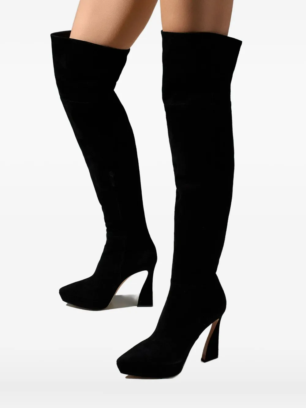 Gianvito Rossi Vertigo Suede Boots In Black