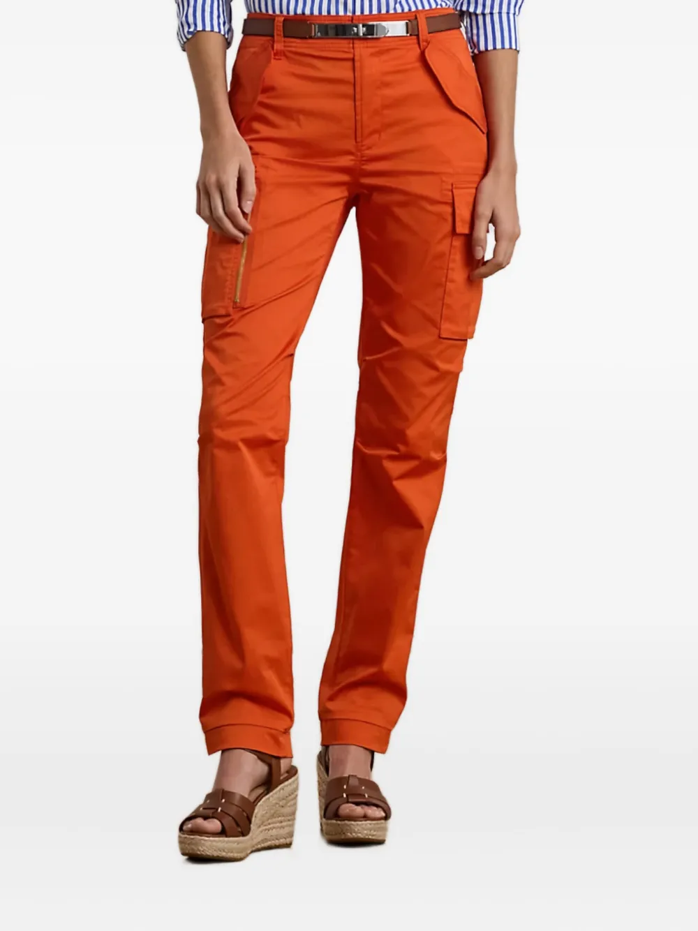 Ralph Lauren Cargo-pocket Trousers In Orange