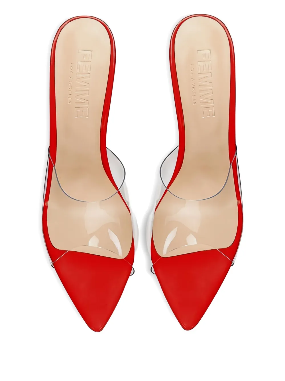 Femme La 111mm The Ford Pointed Heeled Sandals In White