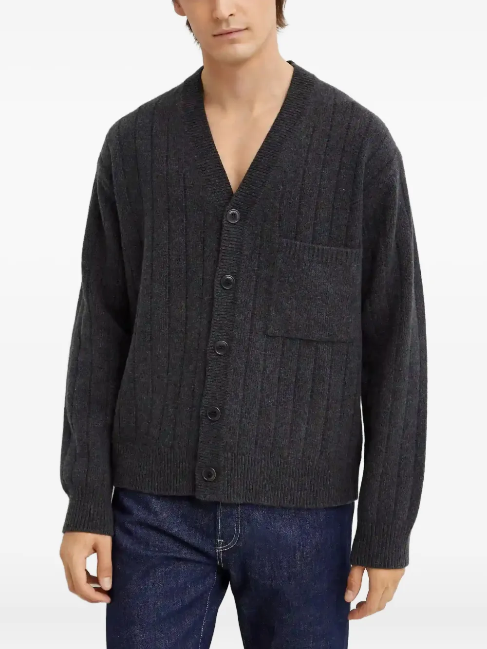 Kenzo Vest met borstzak en knopen Grijs