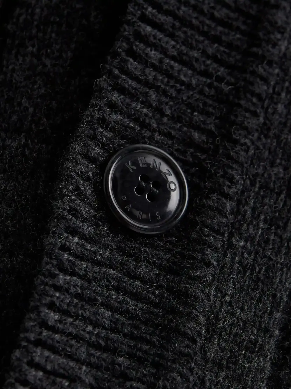 Kenzo Vest met borstzak en knopen Grijs