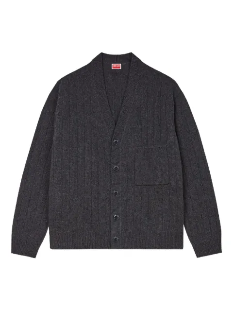 Kenzo buttoned chest-pocket cardigan