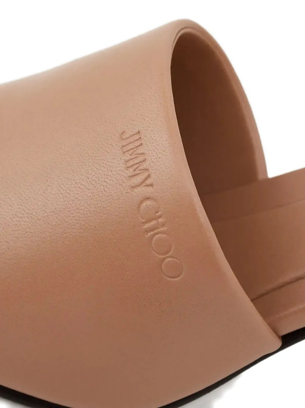 Jimmy Choo 70mm Lena Embossed Square Toe Sandals In Brown