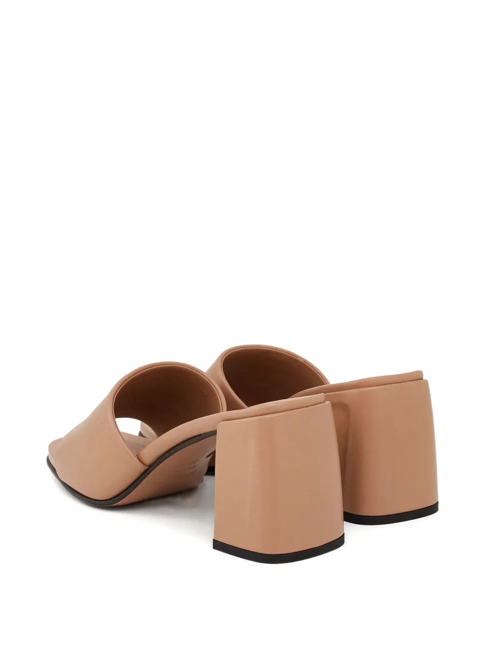Jimmy Choo 70mm Lena Embossed Square Toe Sandals In Brown