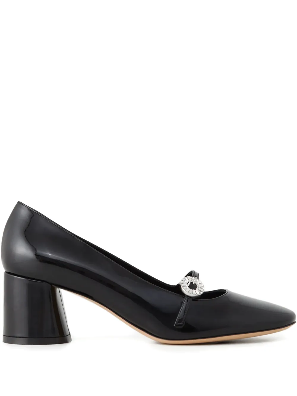 Casadei 50 mm Cleo pumps met kristallen Zwart