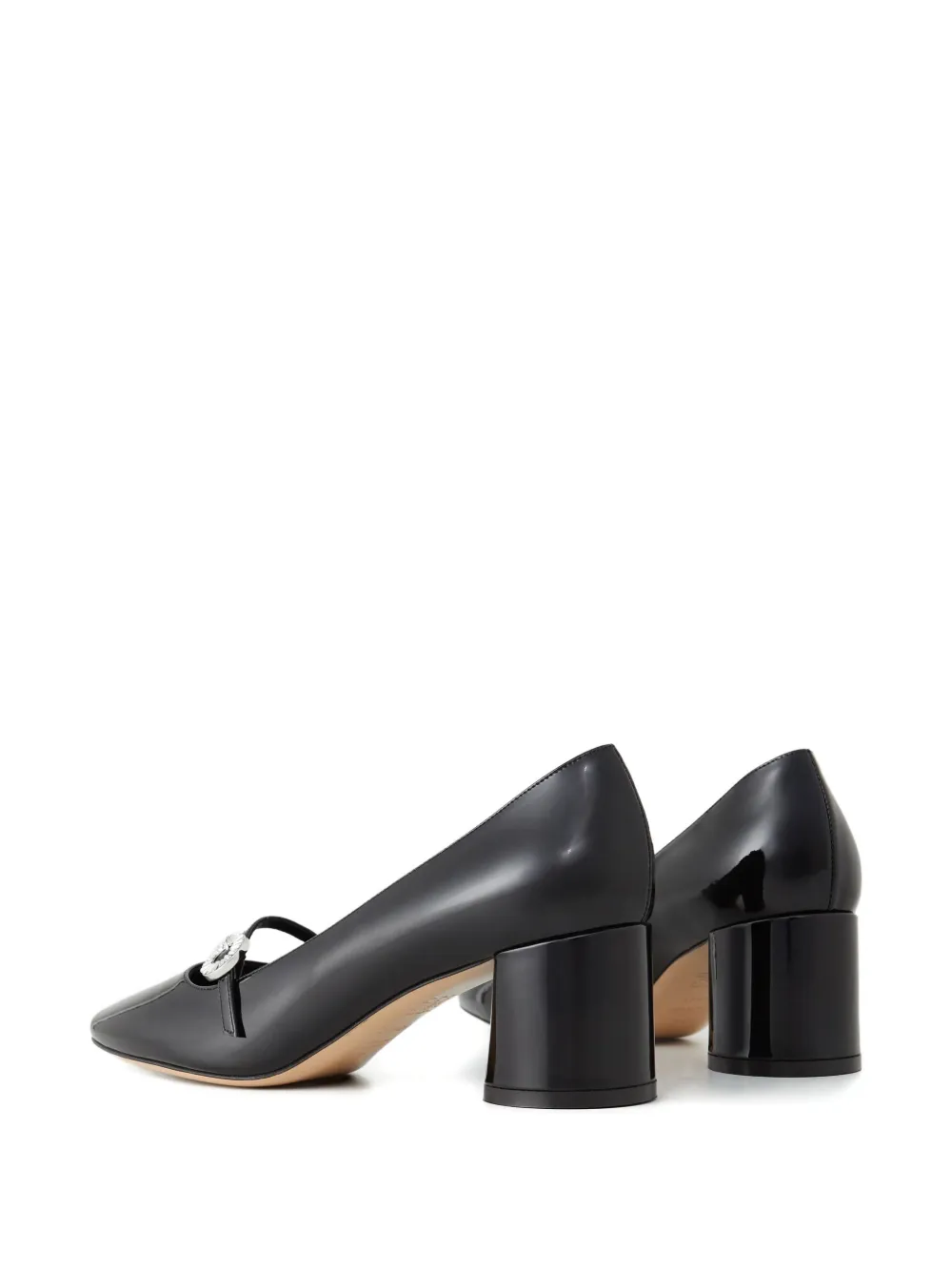Casadei 50 mm Cleo pumps met kristallen Zwart