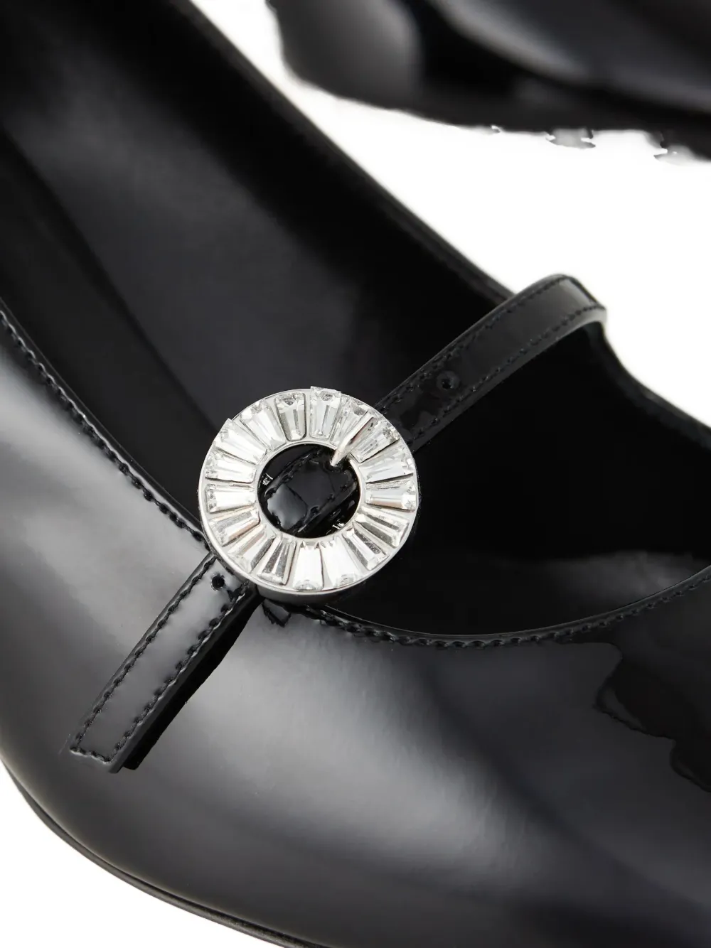 Casadei 50 mm Cleo pumps met kristallen Zwart