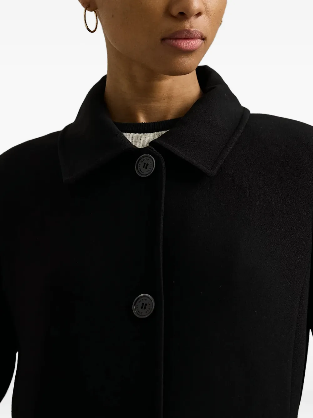 Lauren Ralph Lauren Jas met enkele rij knopen Zwart