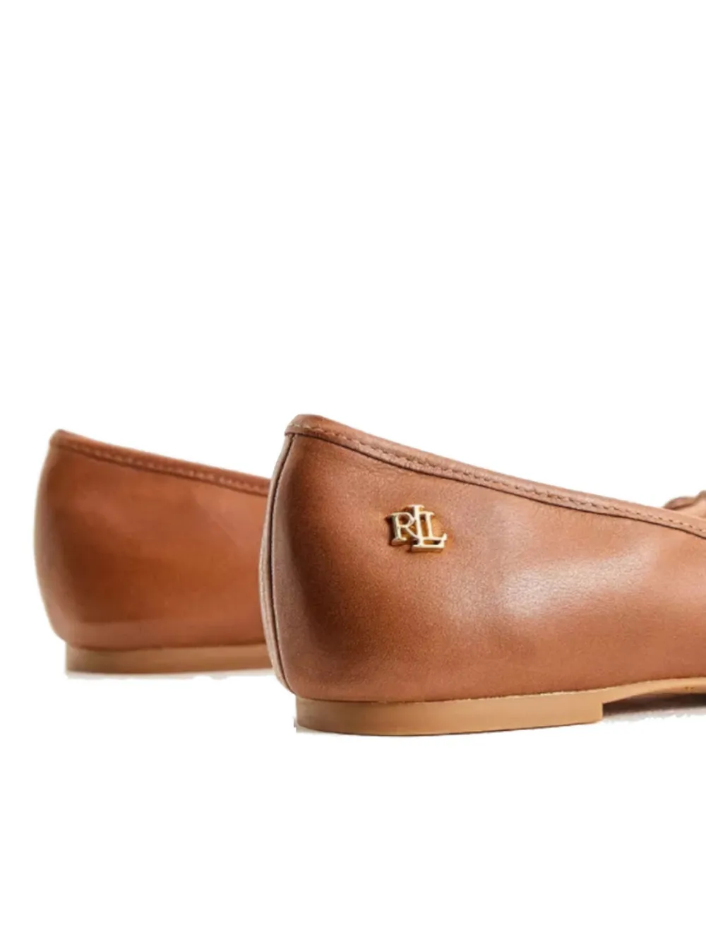Ralph Lauren Bow-embellishment Ballet Flats In Brown