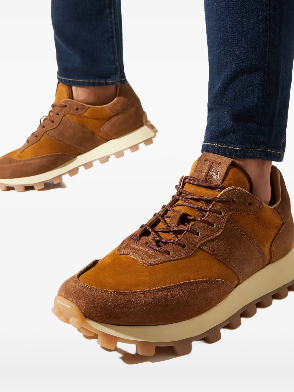 Tod's Sneakers met logo-reliëf Bruin